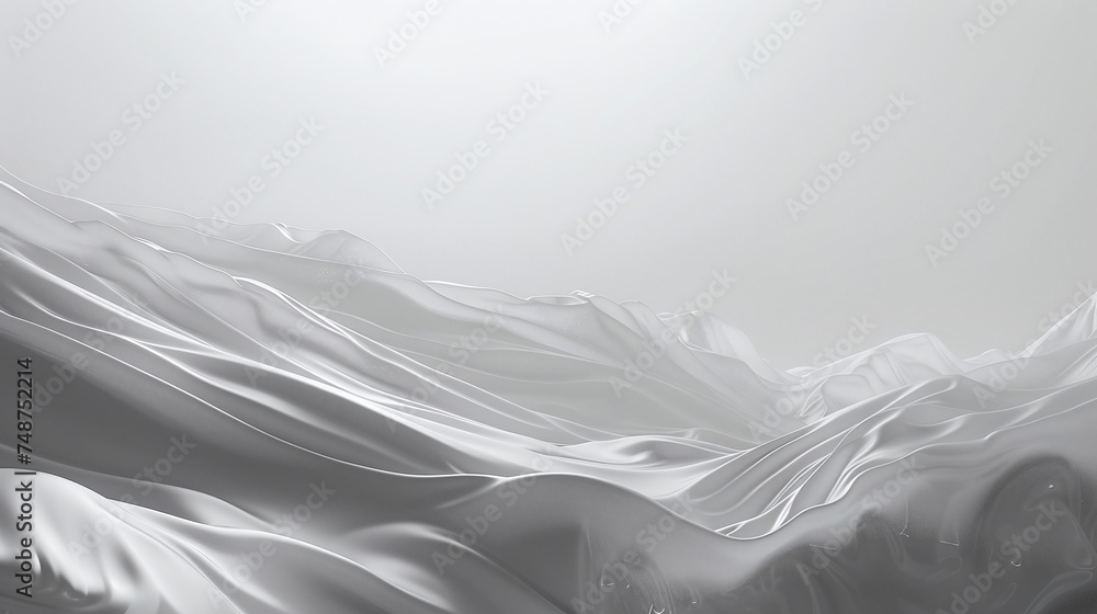 Poster sleek and minimalistic light gray wallpaper with fluid design, created using unreal engine 5 for 4k 