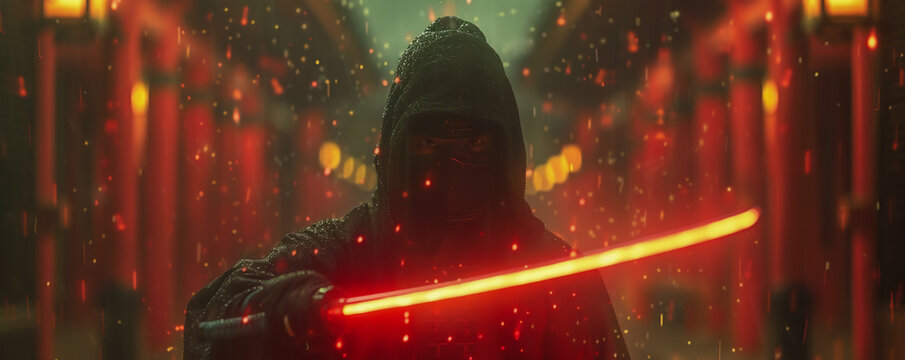 An ancient ninja his techniques augmented by metrix technology