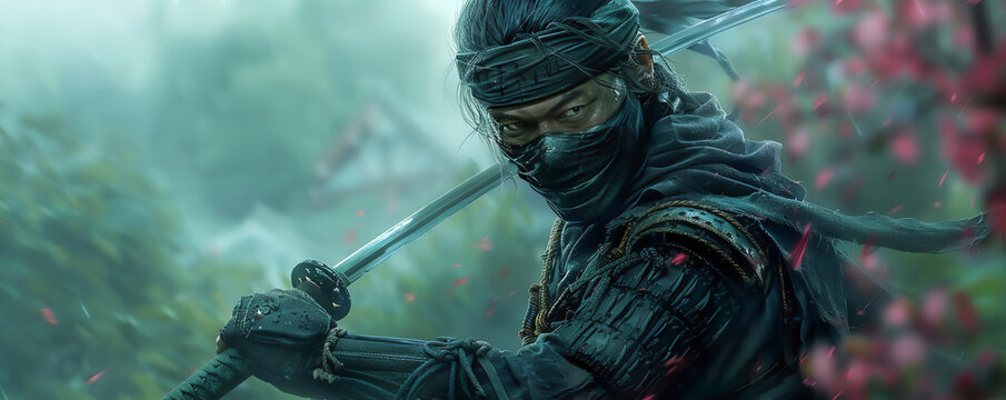 An ancient ninja his techniques augmented by metrix technology