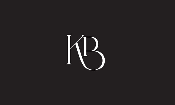 KB, BK, K, B Abstract Letters Logo Monogram