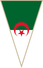 Algeria triangular flag