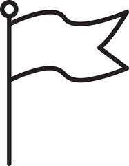 Flag Line Icon