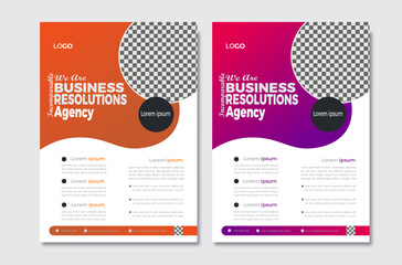 creative corporate business flyer design template.