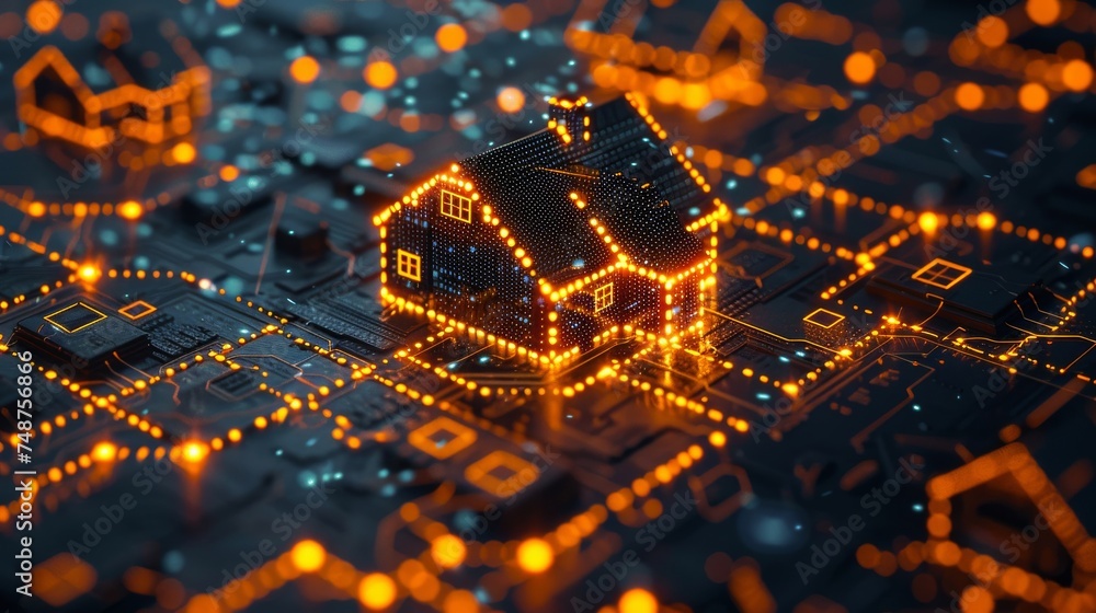 Poster blockchain and real estate: digital contracts and property listings on a blockchain, changing how we
