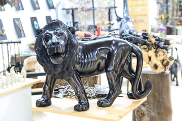 African Black Lion Sculpture: A Symbol of Artistic Power