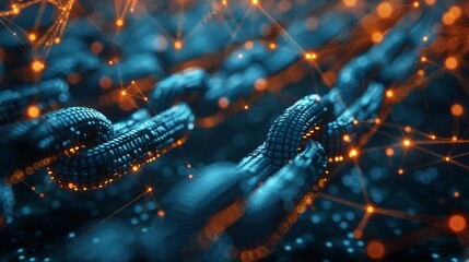 Obraz premium Blockchain Technology Patent Office: An office where patents for blockchain innovations are filed and regulated.