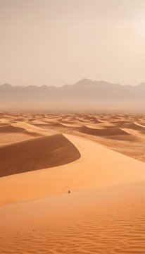sand dunes in the saara desert generative ai