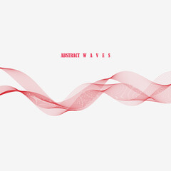 abstract red wave background