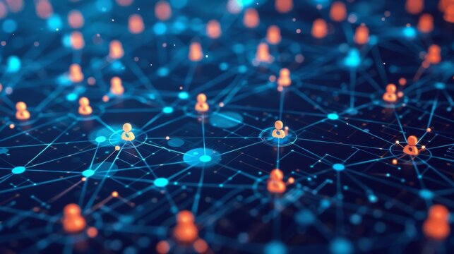 Cryptocurrency Community Support: A supportive online community of cryptocurrency users sharing tips and advice, symbolized by interconnected digital avatars.