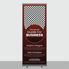 Corporate business roll up banner design