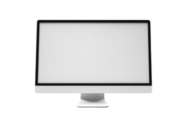 Slim LCD Isolated on Transparent Background