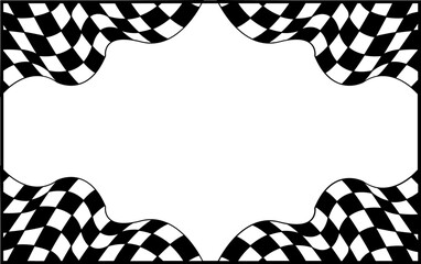 Svg vector flat racing checkered flag background