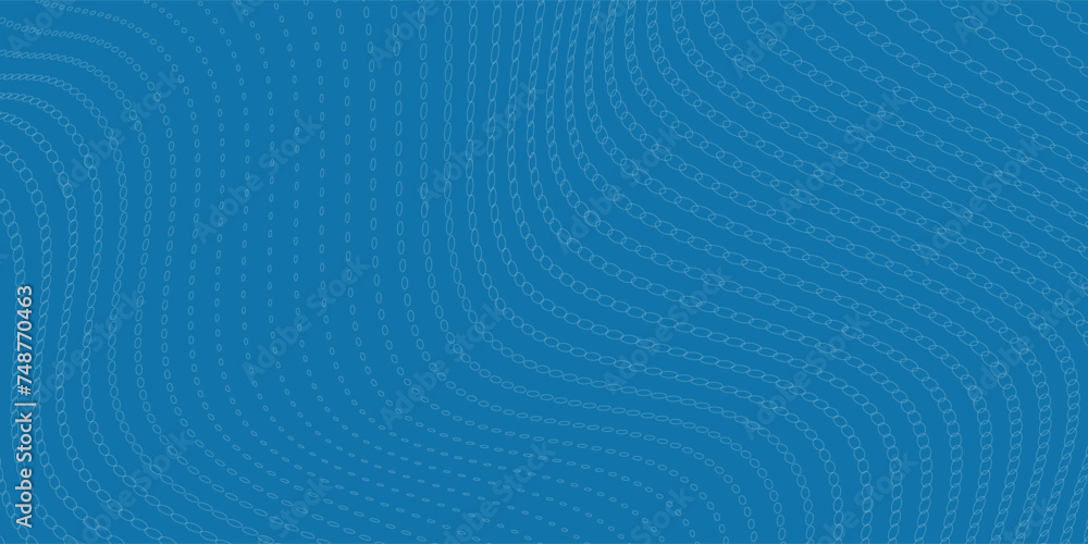 Poster abstract waving particle technology background design