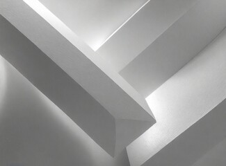 Abstract geometric white background