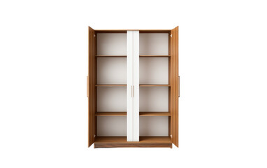 Wooden Cupboard Isolated on Transparent Background