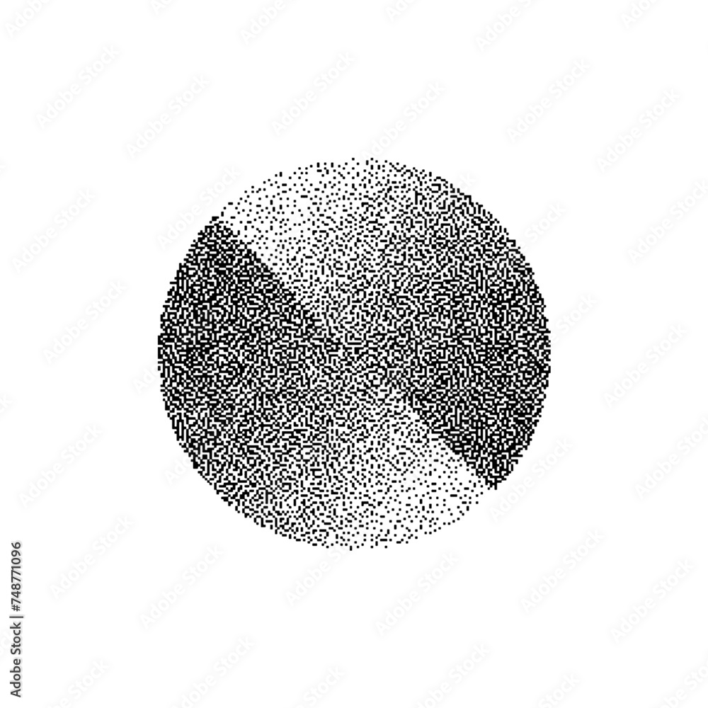 Poster abstract dithering bitmap vector shape object forms