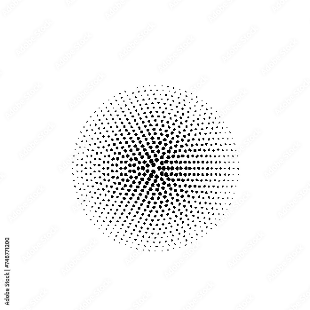 Poster abstract dithering bitmap vector shape object forms