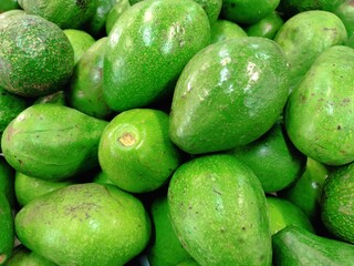 Creative food concept. Fresh avocados avocado green adorned. mock up. view. top. flat lay
