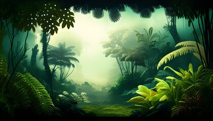 tropical scene Tropical Jungle
