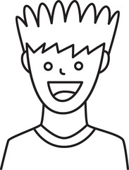 Happy Boy Character Avatar