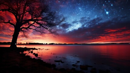 The Night Sky's Ablaze with Starlight, Transforming Darkness into a Breathtaking Vision