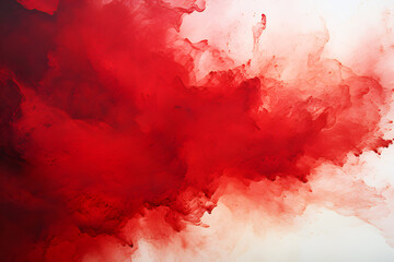 Dark red watercolor texture splash or painted on white wall. Background Abstract Texture. Spread...