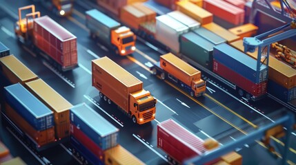 Real-time tracking of goods in transit for an optimized supply chain.