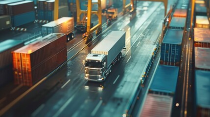 Real-time tracking of goods in transit for an optimized supply chain.