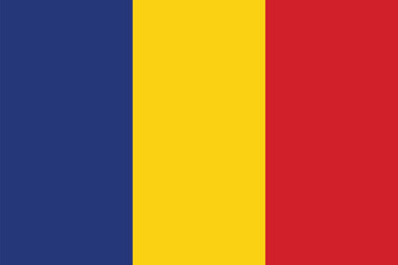flag of the Romania, national symbol - obrazy, fototapety, plakaty