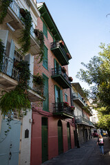 Residential area in the French quarter of New Orleans, Louisiana
