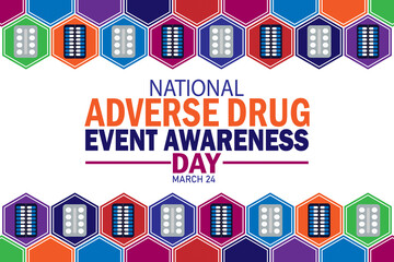 National Adverse Drug Event Awareness Day wallpaper with typography. National Adverse Drug Event Awareness Day, background