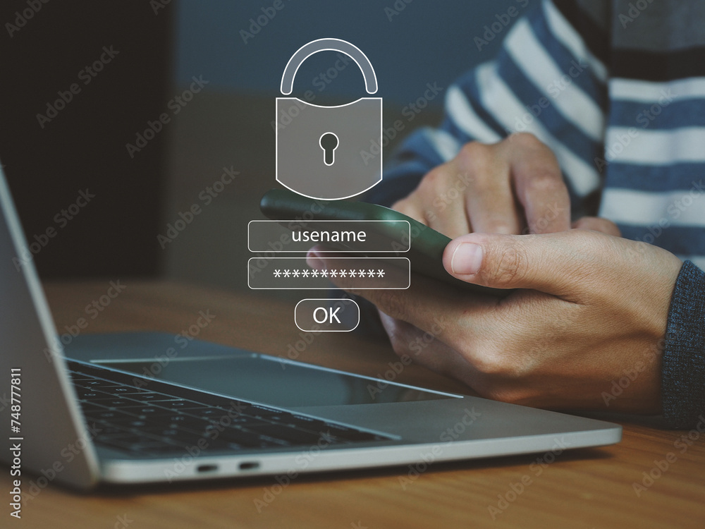 Poster personal rights in cyber security and privacy, on server network databases that is safe and reliable