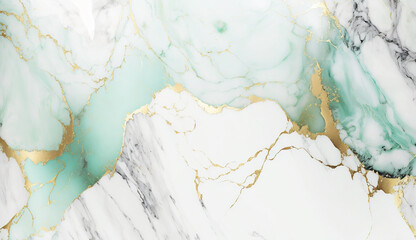 Mint green marble texture background