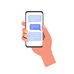 Hand Holding Phone Illustration
