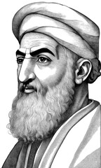 Portrait of Al-Khwarizmi, generative AI