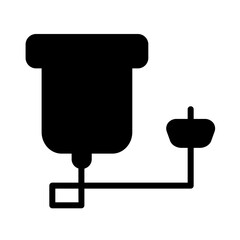 Bag Blood Donate Glyph Icon