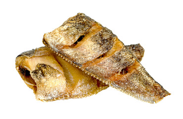Fried Gourami fish isolated