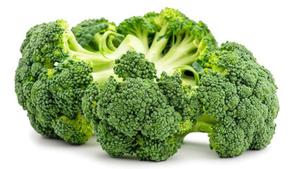 Broccoli isolated on white background, full depth of field.