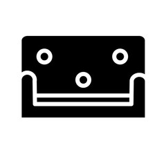 Interior Seat Sofa Glyph Icon