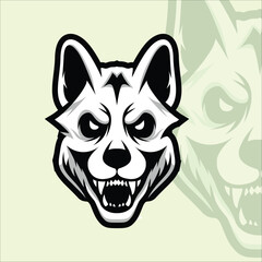 Wolf Head Mascot Vector Illustration
