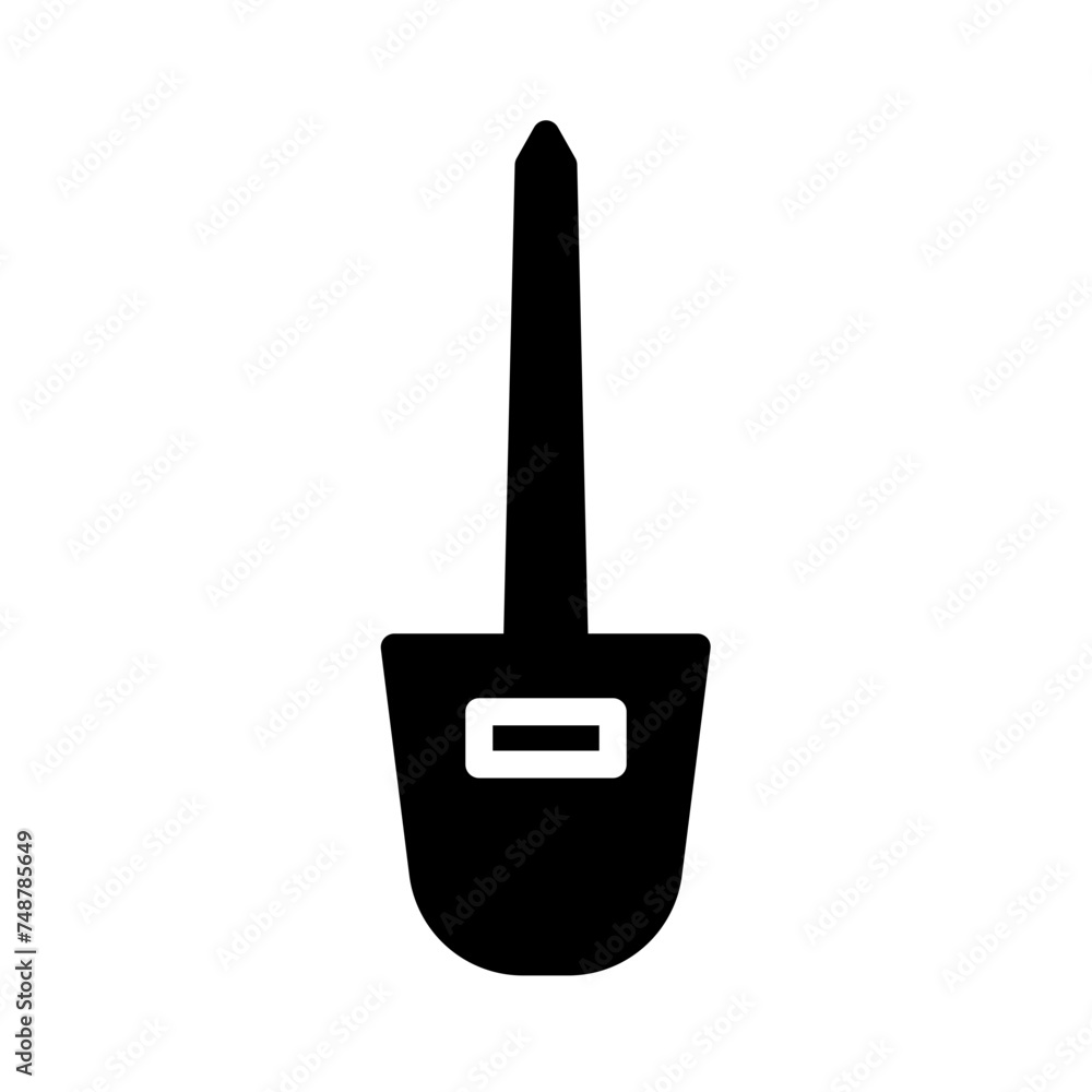 Poster awl equipment tool glyph icon