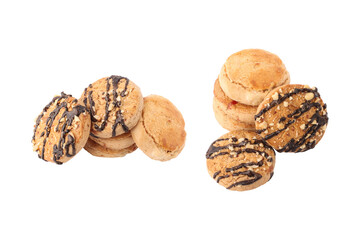 Cookies  and biscuits isolated on transparent background