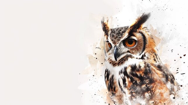 Owl Families in Watercolors