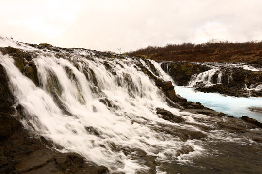 Bruararfoss is a waterfall in West Iceland which runs by the boundaries of municipalities Biskupstungur and Grímsnes