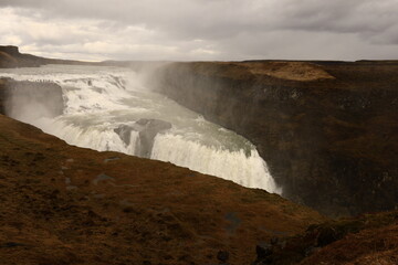 Gullfoss is a waterfall located in the canyon of the Hvítá river in southwest Iceland.