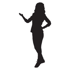 International Women's Day Silhouette. Vector Illustration