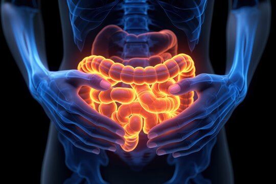 Intestine inflammation, disease, problem. Guts, bowel, medical check up. Gastroenterology