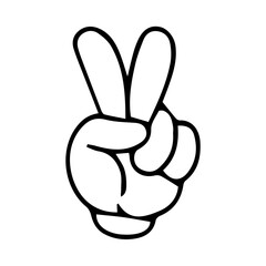 hand gesture vector icon 