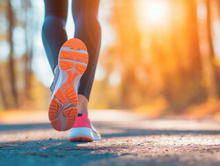 Trail Running Close-Up