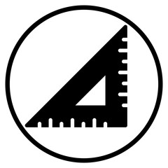 set square glyph icon